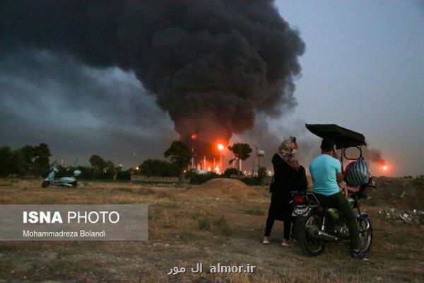 آتش سوزی در پالایشگاه تهران مصدوم نداشته است