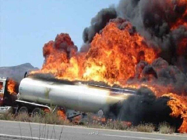 انفجار تانكر سوخت در سنندج حادثه آفرید