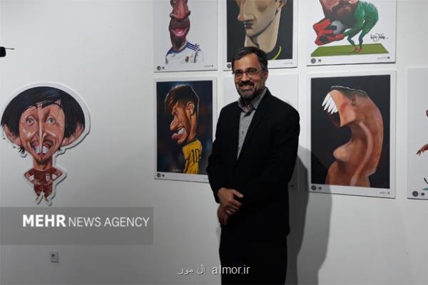 افتتاح یک نمایشگاه هنری تمام فوتبالی