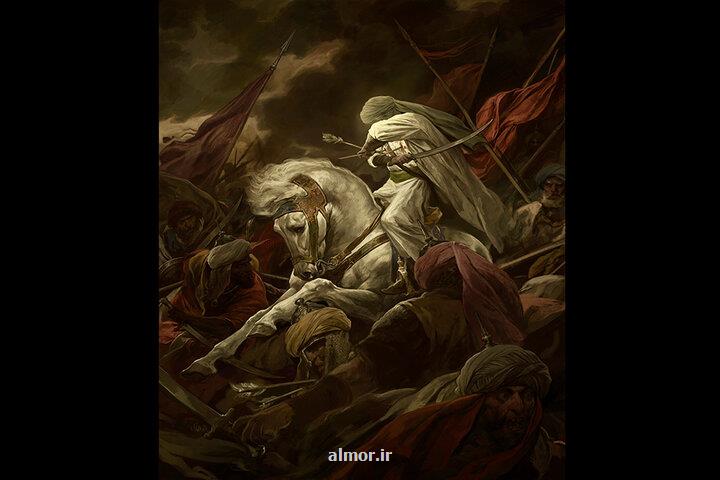 نقاشی جدید عاشورایی حسن روح الامین منتشر گردید