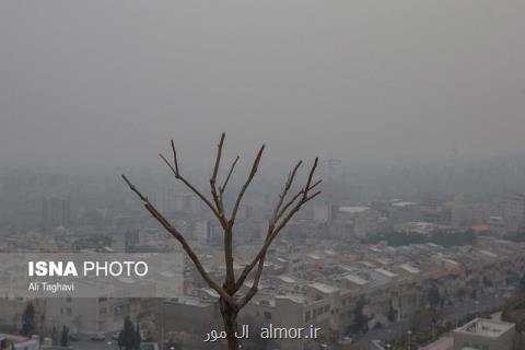 افزایش غلظت آلاینده ها در هوای تهران