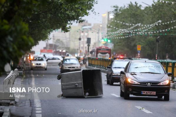 وزش باد نسبتا شدید در تهران