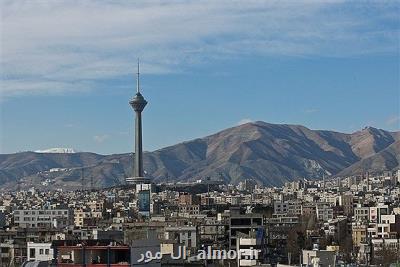 افزایش موقتی غلظت برخی آلاینده های هوا در تهران طی فردا