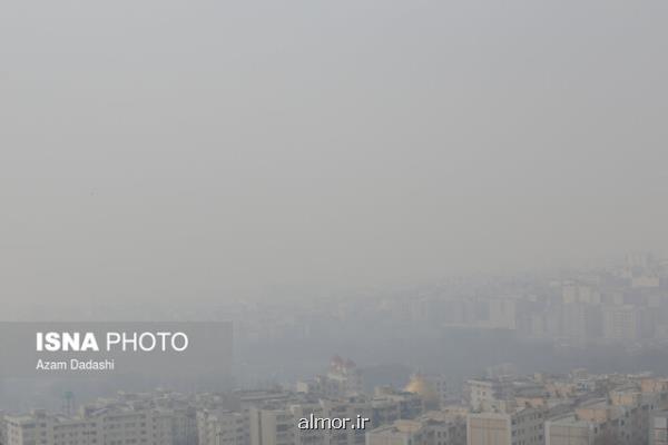 اعلام اطلاعات یك سوم ایستگاه های سنجش آلودگی هوای تهران طی امروز