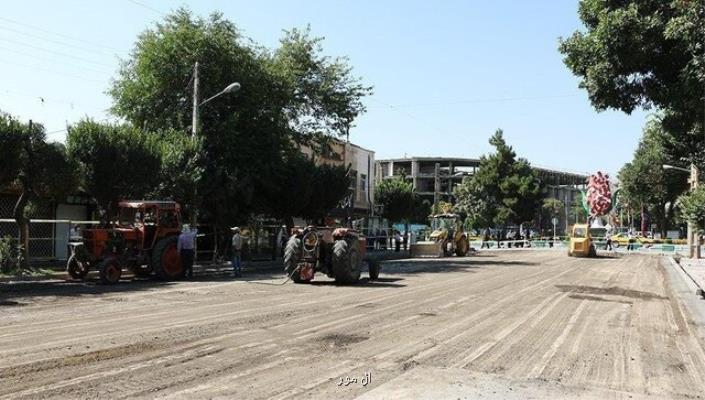 پیشرفت 35 درصدی پروژه پیاده راه سازی خیابان امیركبیر اراك